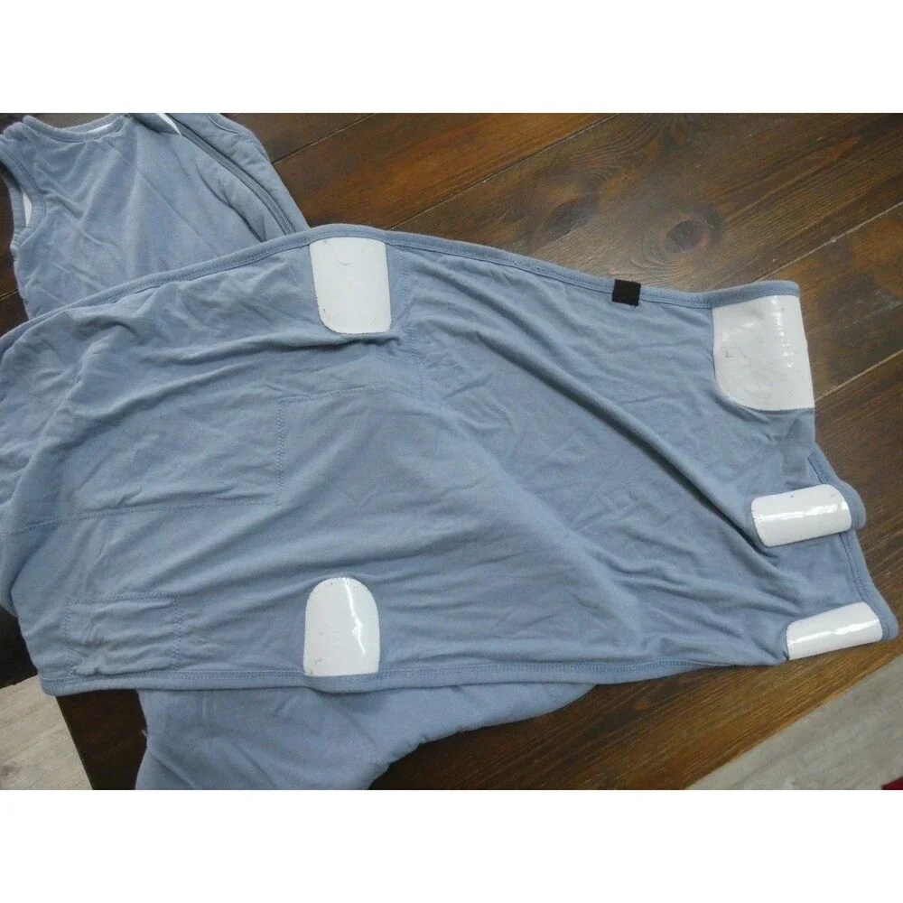 Kyte Baby XS 1.0 Tog Light Blue Sleep Sack & Wrap Swaddle Zipper Hook & Loop